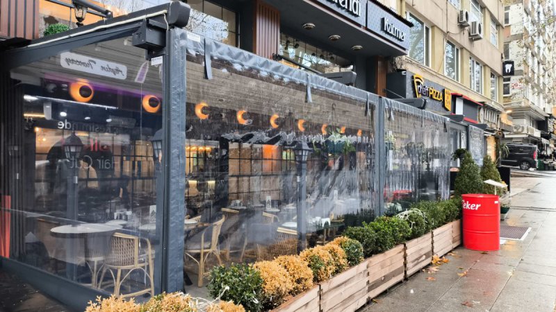 Motorlu Pergola ve Şeffaf Branda